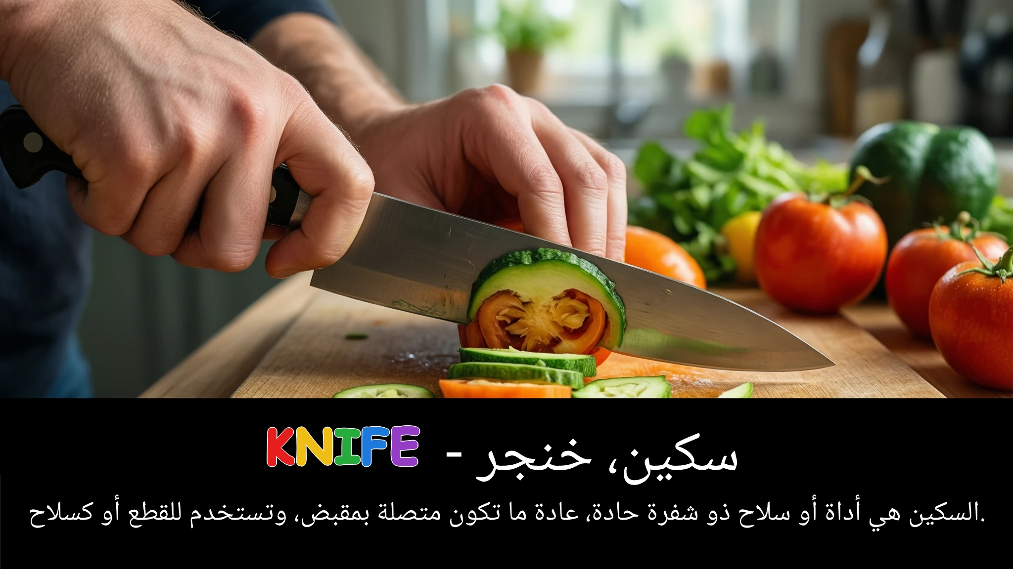 Arabic Illustration for knife